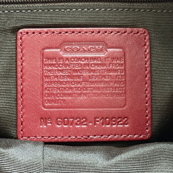 Coach Red Shoulder Bag - Picture 7 of 12